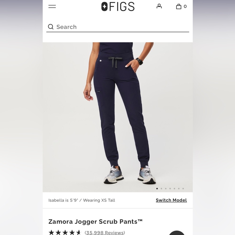 COPY - Navy Figs Zamora Jogger Scrub Pants Size Large